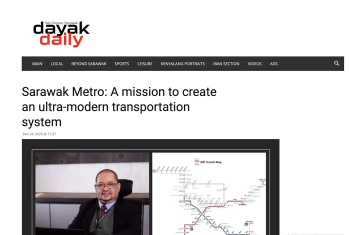 Sarawak Metro:  A Mission to Create an Ultra-Modern Transportation System