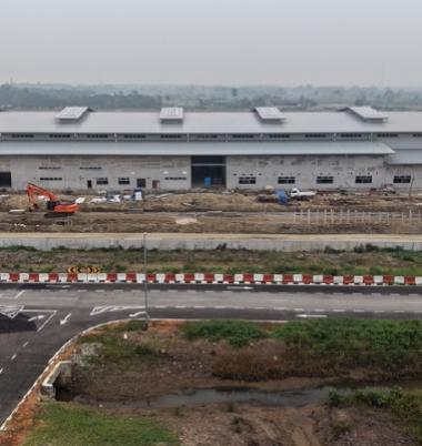 Drone view of Mechanical Workshop Building