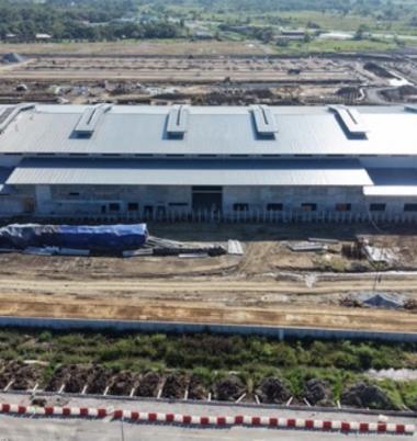 Drone view of Mechanical Workshop Building