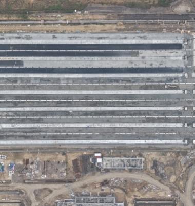 Drone view of Stabling Yard