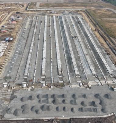 Drone view of Stabling Yard