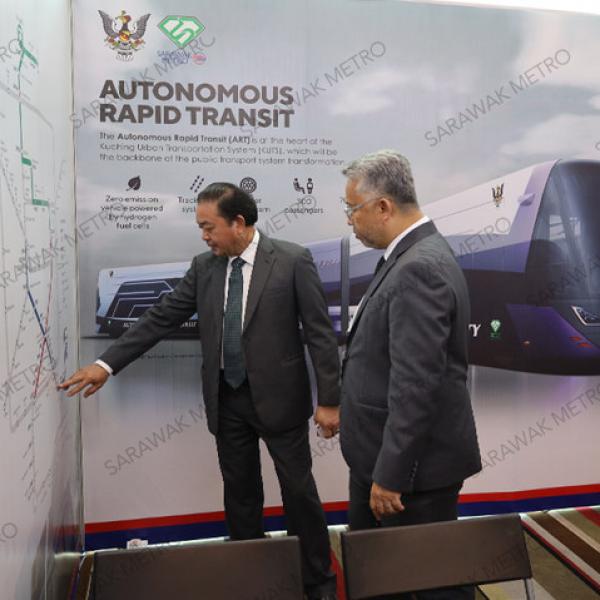 Sarawak Metro at BIMP EAGA-TVET Conference 2023, visited by YBhg. Tan Sri Datuk Amar (Dr.) Haji Abdul Aziz Bin Dato Haji Husain