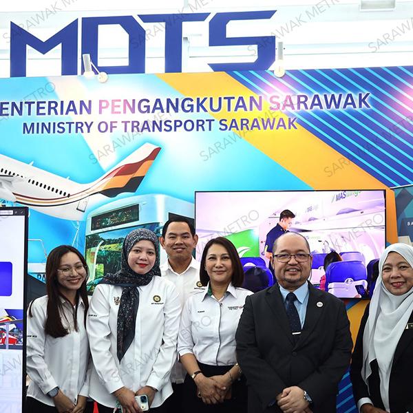 Sarawak Metro joining Ministry of Transport Sarawak to showcase the Kuching Urban Transportation System (KUTS) project at its exhibition booth yesterday, in conjunction with the Sarawak Civil Service Day 2025 celebration.