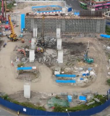 SM14 Hikmah Exchange Station site progress