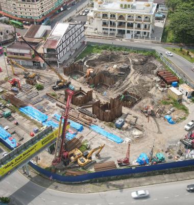 SM14 Hikmah Exchange Station site progress