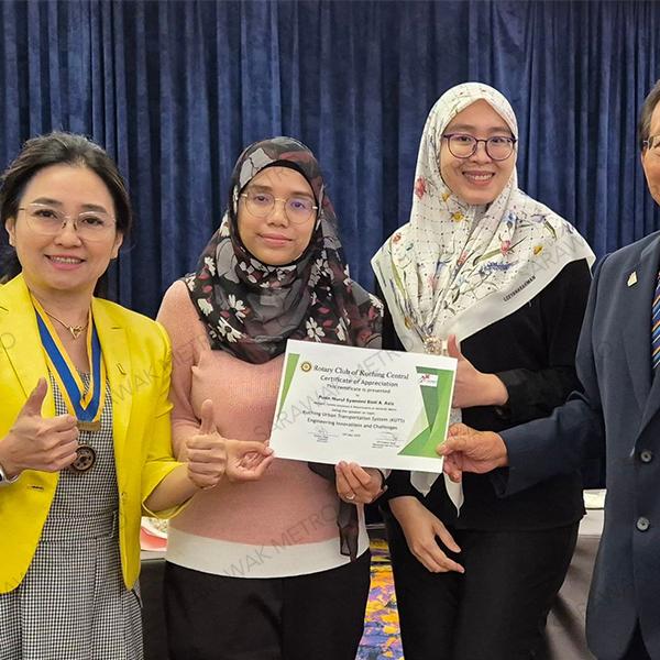 We express our sincerest appreciation to the Rotary Club of Kuching Central for inviting Sarawak Metro to share insights on the Kuching Urban Transportation System (KUTS) project with their esteemed members during their 17th Regular Meeting at The Waterfront Hotel. Thank you for your deep interest in our KUTS project, which is poised to transform mobility in Kuching, reduce traffic congestion, and support Sarawak’s sustainable development goals.